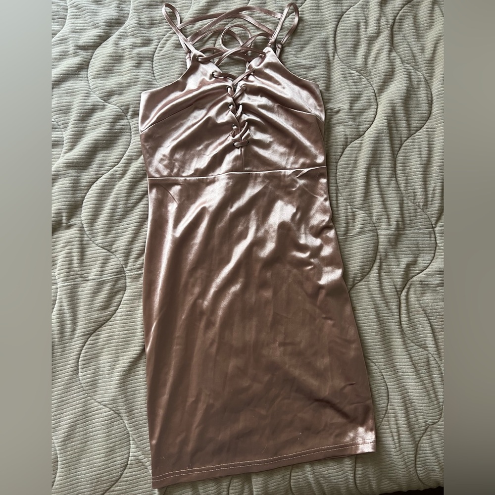 Pink going out dress